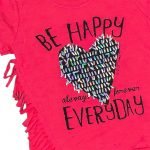 ΦΟΥΞ ΚΟΝΤΟΜΑΝΙΚΗ ΜΠΛΟΥΖΑ ΜΕ ΚΡΟΣΙΑ BE HAPPY EVERYDAY ΚΑΡΔΙΑ ΠΑΓΕΤΑ ΑΣΗΜΙ - Image 3