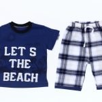 Σετ με καρώ βερμούδα LETS THE BEACH