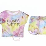 Σετ σορτς μπλούζα ROSES LIFE batik επεξεργασία