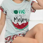 Γυναικεία πυτζάμα σετ ONE MELON 100% βαμβακερή