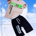 Σετ κοντομάνικη μπλούζα βερμούδα ΝΥC CALIFORNIA AUTHENTICS