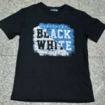 Αντρική μπλούζα BLACK/WHITE 100% βαμβακερή