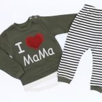Σετ 100% βαμβακερό φόρμα I Love MaMa