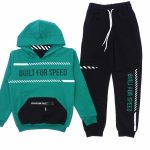 Σετ 100% βαμβακερό φόρμα με κουκούλα Built for Speed