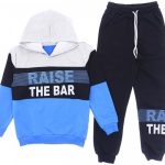 Σετ 100% βαμβακερό φόρμα με κουκούλα Raise the bar