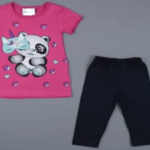 Σετ κολάν μπλουζοφόρεμα 100% βαμβακερό PANDA