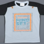 Κοντομάνικη μπλούζα 100% βαμβακερή λευκή Mind set original