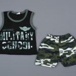 Αμάνικο σετ 100% βαμβακερό Μilitary school