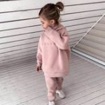 Σετ φόρμα φούτερ 100% βαμβακερή με κουκούλα σομών