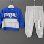 Σετ φόρμες 100% βαμβακερή Football  μπλε-ρουά