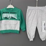 Σετ φόρμες 100% βαμβακερή Football πράσινο