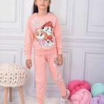 Σετ φόρμα μακρυμάνικη μπλούζα σκυλάκια με παντελόνι φόρμας 100% βαμβακερό σομών