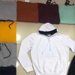 Αντρική φούτερ μπλούζα μακρυμάνικη με κουκούλα 100% βαμβακερή