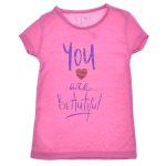 Κοντομάνικη φουξ μπλούζα 100% βαμβακερό T-Shirt You are beautiful