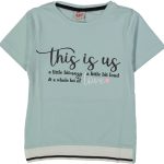 Κοντομάνικη βεραμάν μπλούζα 100% βαμβακερό T-Shirt This is us a little bit crazy , loud ,and a whole lot of love με λάτιχο στο φινίρισμά του