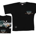 Κοντομάνικη μαύρη μπλούζα 100% βαμβακερό T-Shirt