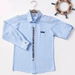 Μακρυμάνικο πουκάμισο baby blue 100% βαμβακερό Brooklyn Running Departement