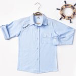 Μακρυμάνικο πουκάμισο baby blue Original product 100% βαμβακερό με ανάγλυφη τσέπη