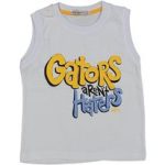 Αμάνικη λευκή μπλούζα 100% βαμβακερή Gators arent Haters