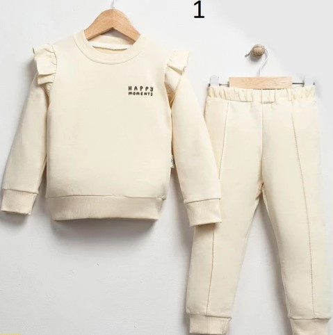 BEBE-TK-9-12-18-24-AY-7007-6aa7eff21aa34_jpg Βρεφικό 100% βαμβακερό σετ φόρμα λιλά με βολάν Happy Moments λουλούδι στη πλάτη - Image 1